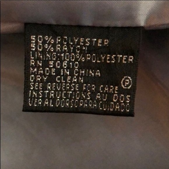 Anne Klein gray tweed blazer with boutonnière - Picture 11 of 11